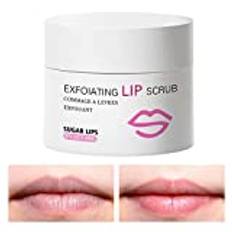 Läppskrubb - Organisk läppbalsamscrub för ljusare och ljusare mörka läppar - Lip Exfoliator Scrub, Sugar Lip Scrubs, Lip Sugar Scrub, Läppvårdsprodukter för spruckna läppar, Läppscrubber, Smashing