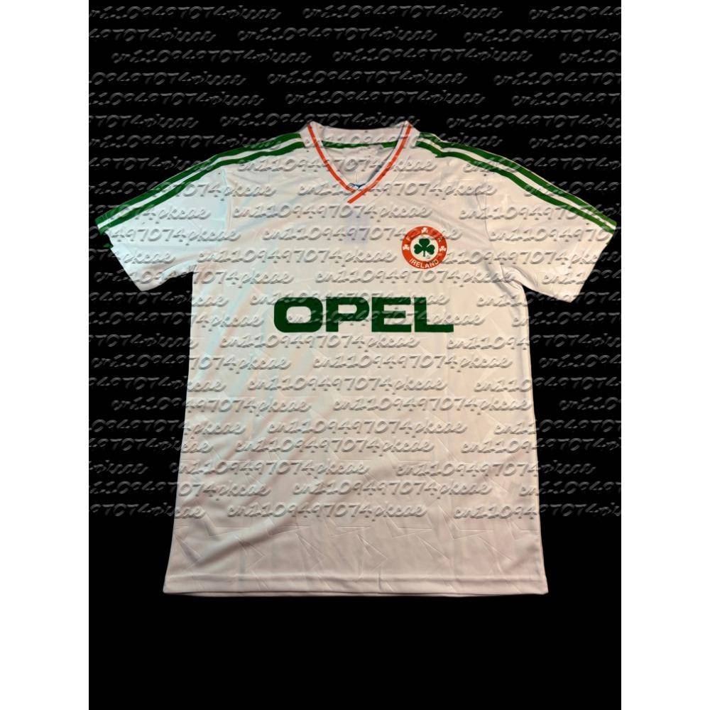 2026 Ny Republiken Irland Retro OPEL Fotbollströja Barn/Vuxna Träning och Vardag T-shirt FamiljMatchande