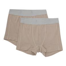 Minymo Boxershorts - 2-pack - Viskos - Helt enkelt Taupe - Minymo - 10 år (140) - Boxershorts