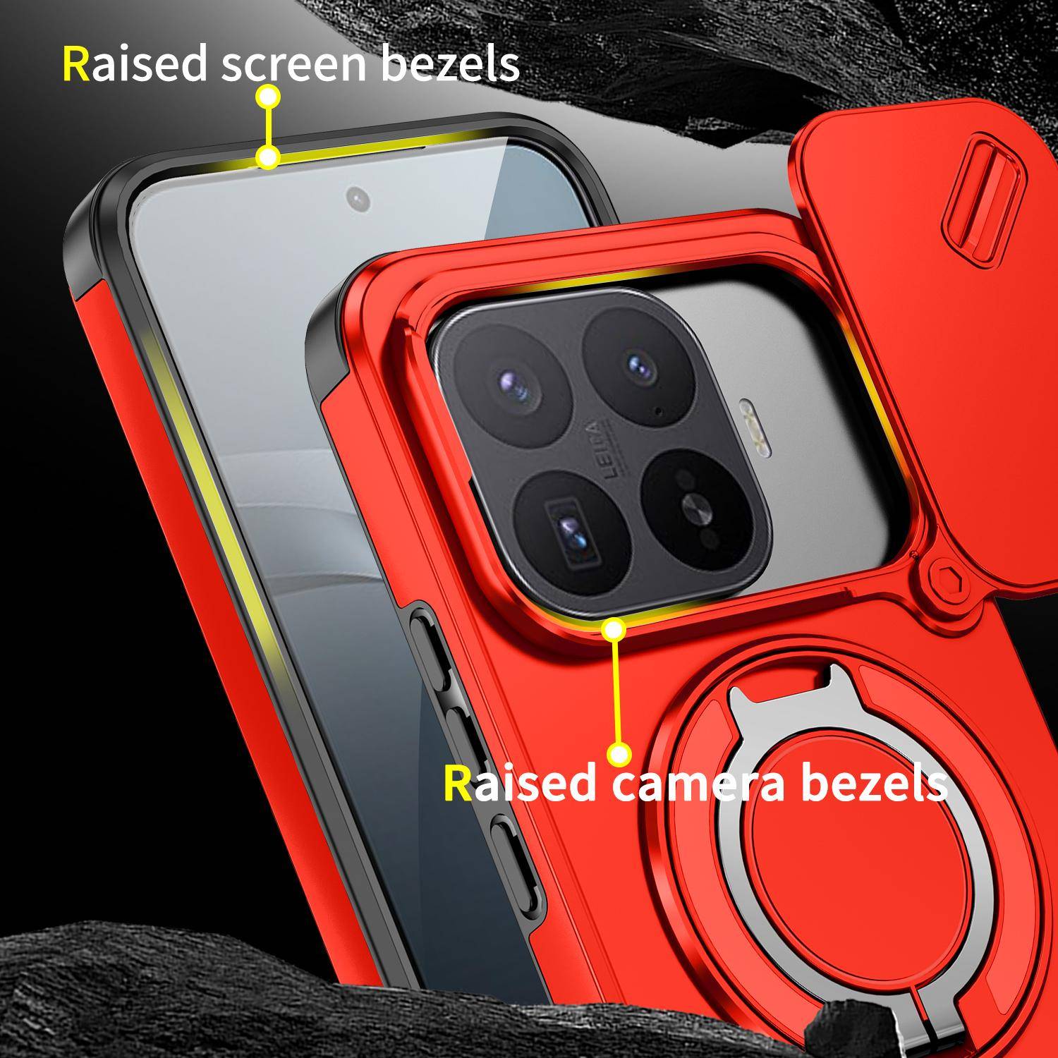 För Xiaomi 17T Fodral Xiaomi 17T Pro Skydd Mi 17t 17t Pro Magnetisk Ring Pansar Skydd för Kamerans Lins med Skjutmekanism Magsafe Trådlös Laddning Sky