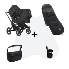 Bugaboo Donkey 5 Duo Essential Bundle Black - Midnight Black