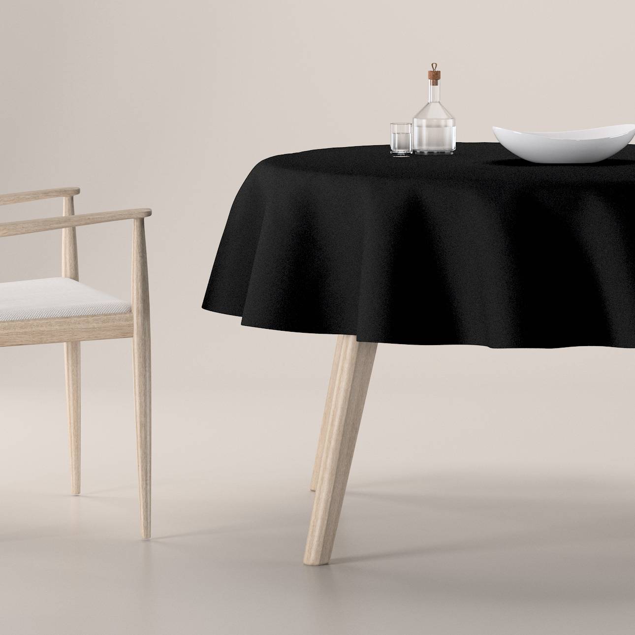 Runde borddug, Sort, Spotless Dining