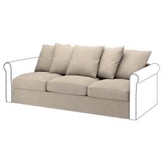 GRÖNLID klädsel till 3-sitssektion, Hillared beige