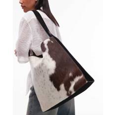 Urbancode - Multifarvet tote-taske i koskind - One Size