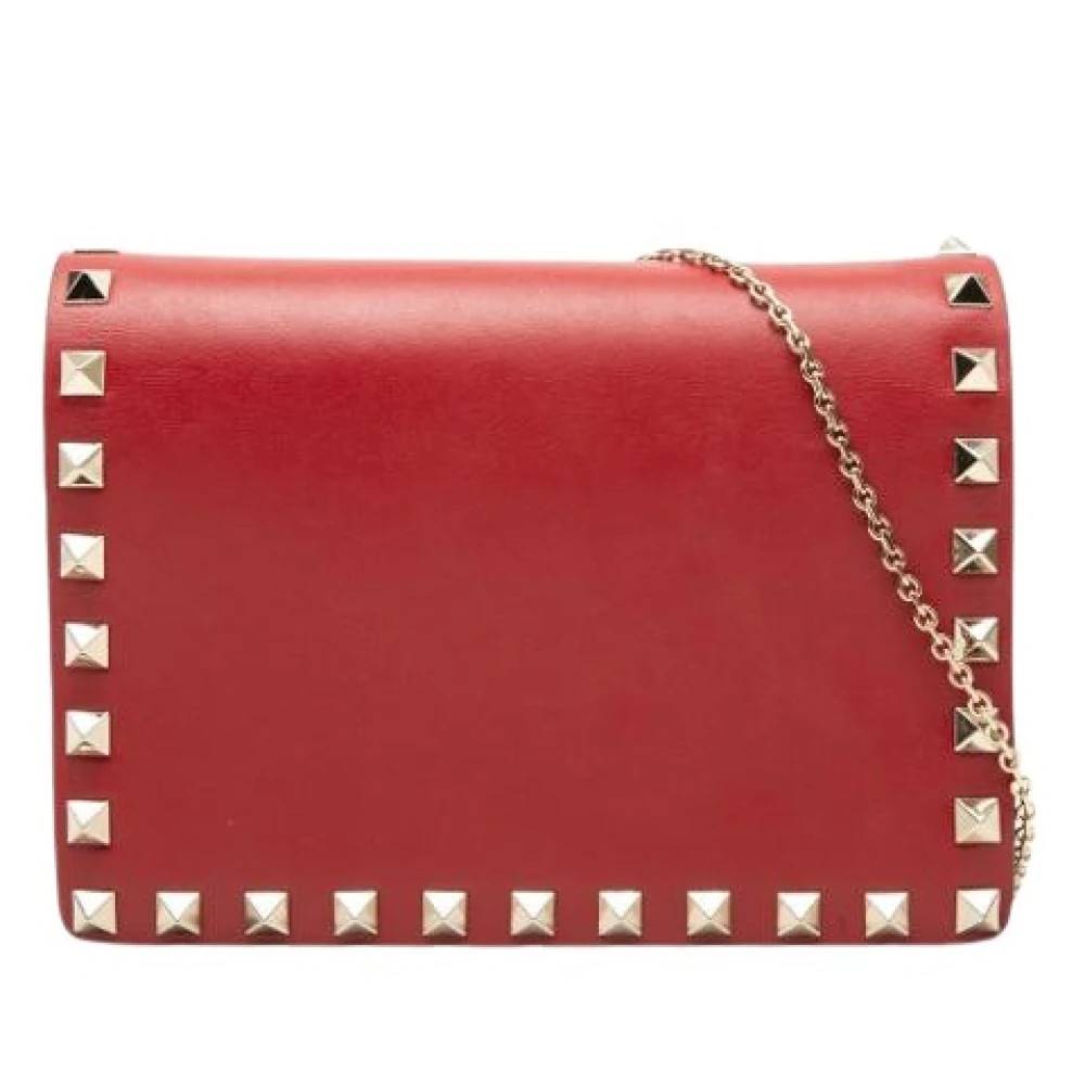 Valentino Vintage Pre-owned Crossbody Bag - Vintage - Dame - Rød - ONE SIZE - Læder