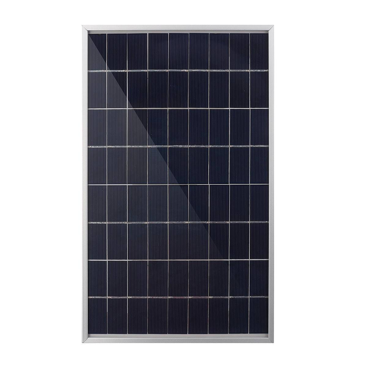 10W 12V Bärbar Solpanel med Batteriklämma + 40A Solkontrollkit för Camping och Resor