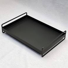 Como bakke i metal - Trico Tray med håndtag - SORT