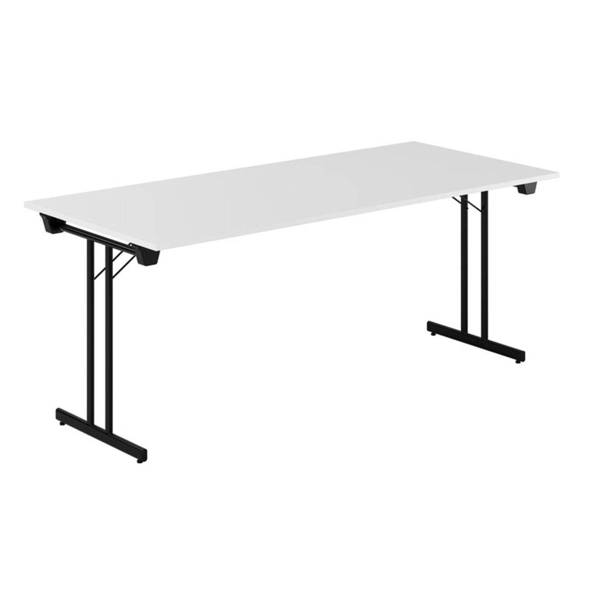 Dinner Style - 180x80cm - Sammenklappeligt bord - Hvid-sort.