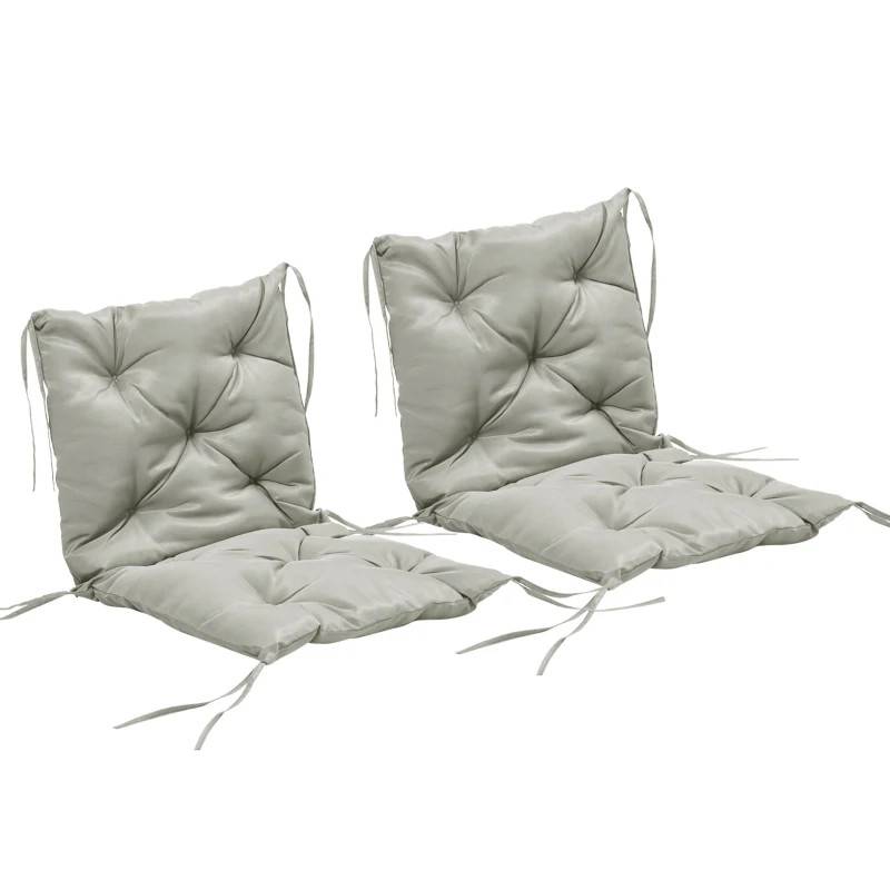 Sittdynor 2-pack 98x50 cm - ljusgrå