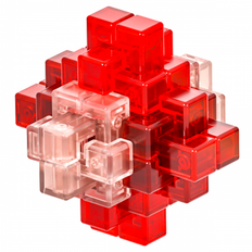 QiYi KML 24 Locks Puzzle Transparent Red - Difficulty Level 4