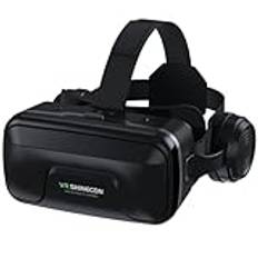 VR Virtual Reality-headset, 3D VR-set för vuxna och barn, VR-glasögon för 3D-film- och videospel, VR-glasögon för iPhone 16 15 14 13 Pro Max Plus, Samsung Galaxy S24 S23 S22