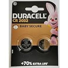 2 X Duracell CR 2032 litiumbatteri, CR2032, 3 volt