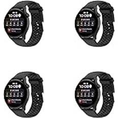 Armband kompatibelt med Polar Pacer/Pacer Pro-armband, 4 stycken sport vattentätt ersättningsarmband silikon klockarmband för Polar Pacer/Pacer Pro Smartwatch