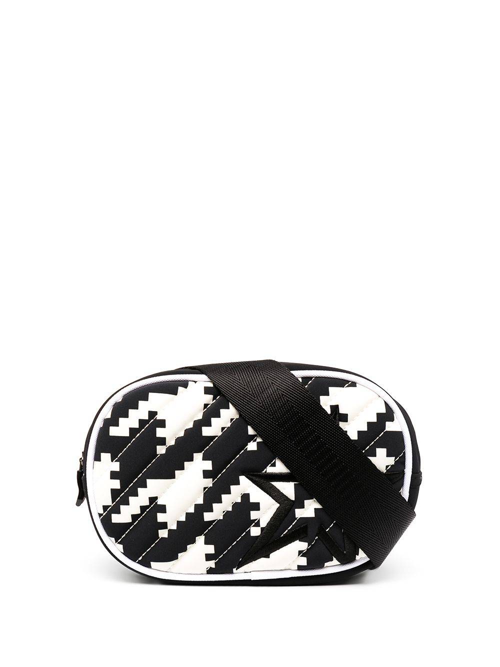 Perfect Moment - Star hundtandsmönstrad midjeväska - unisex - nylon/polyuretan - OS - Svart