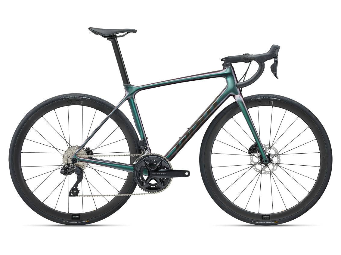 Giant TCR Advanced Pro Disc 1 Di2 2024 - Shimano 105 Di2 12sp - Giant SLR 1 36 Carbon - 017 / S / Dark Iridescent