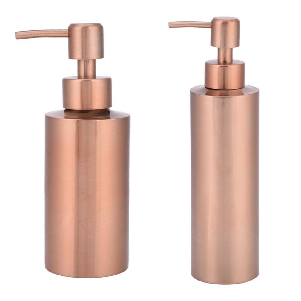 250ML 350ML Tvåldispenser Roséguld Lotionflaska Köksbänk Badrumshandfat Toalett
