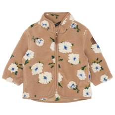 Mikk-Line Kid's Teddy Cardigan Fleecejakke Børn størrelse 110 farve beige