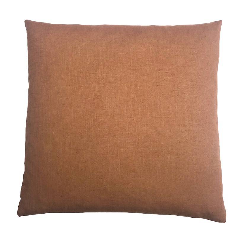 Washed Linen Pude - Terracotta - Spliid.