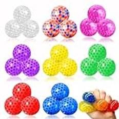 20 stycken mini stressboll, antistressboll, anti-stressleksak, klämleksak, stressboll, barn, squishy-bollar, knådning, ångest, lättnad, antistressboll för autism, dekompressionsleksak