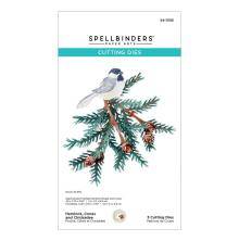Spellbinders Dies - Hemlock, Cones & Chickadee