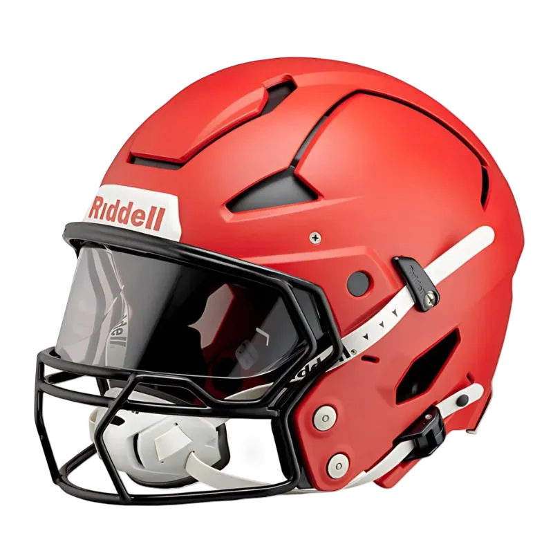 Riddell Axiom (including Facemask) - Scarlet (Red) / 7 -56 cm (M) (7 -56 cm (M))