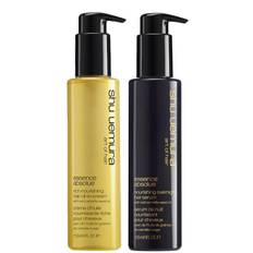 Shu Uemura Art of Hair Essence Absolue Oil-in-Cream and Absolue Overnight Serum Protecting Hair Routine for Very Dry Hair