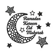 Eid Mubarak Wall Art Decor Ramadan Decoration for Home Islamic Muslim Party Decor 3D Ramadan Moonstar Acrylic Home Decor