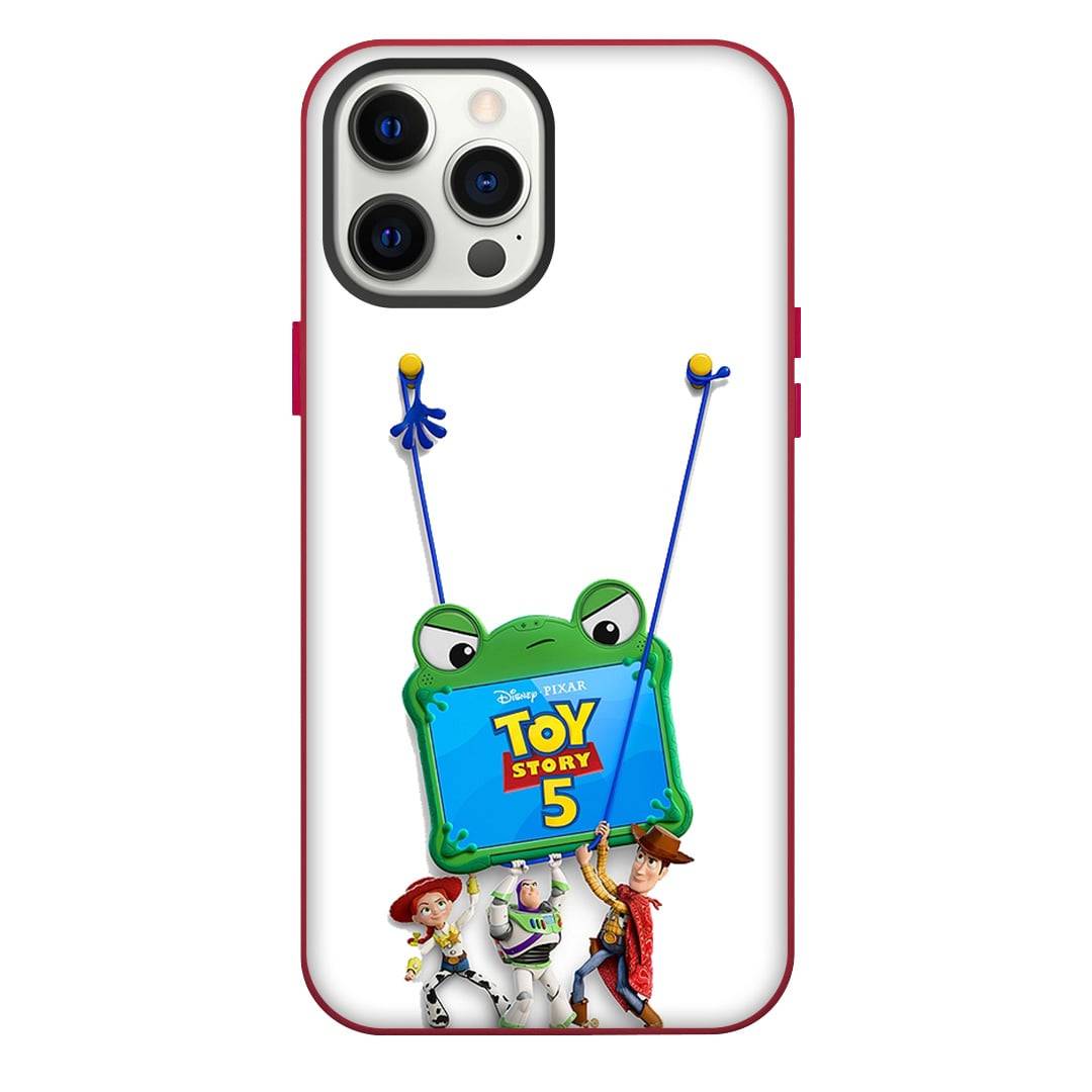 Toy Story 5 Phone Case For iPhone Samsung Galaxy Pixel OnePlus Vivo Xiaomi Asus Sony Motorola Nokia - Toy Story 5 Woody Buzz Jessie Lifting Frog Tablet Poster.