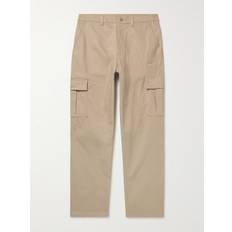 Nike - Club Straight-Leg Logo-Embroidered Cotton-Blend Ripstop Cargo Trousers - Men - Neutrals - 34W 32L