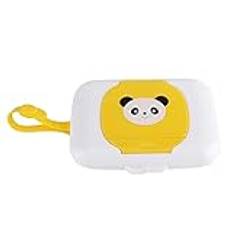 Baby Wipes Dispenser, Wipes Dispenser Baby Wipes Väska, Baby Wipes Hållare för Wipes (gul panda)