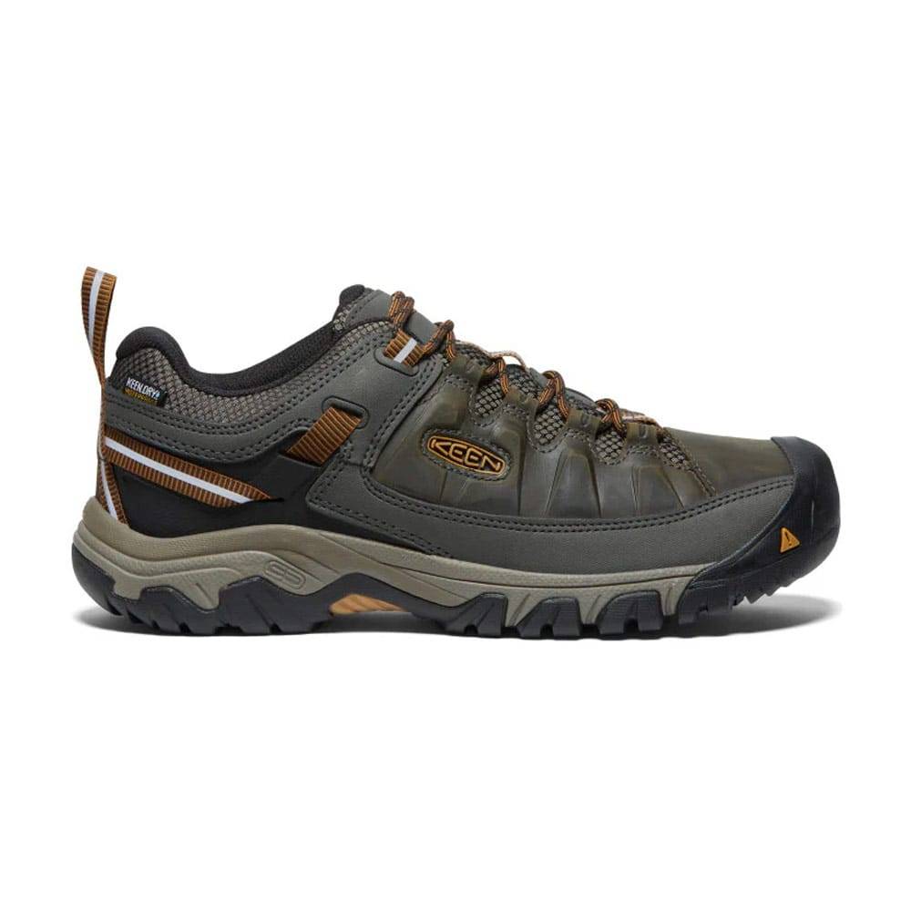 Keen Men's Targhee III Waterproof vandringsskor (herr) - Black Olive/Golden Brown, 43