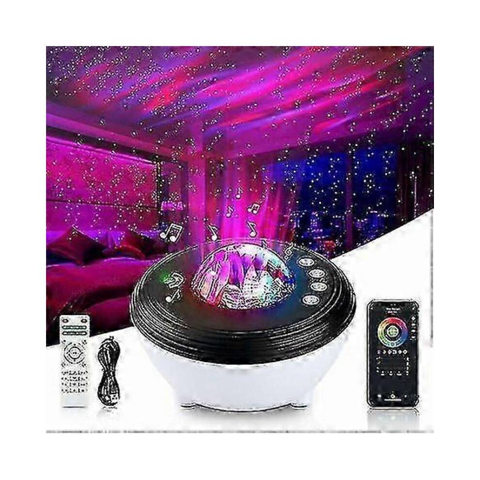 Galaxy Star Projector Night Light for Kids- WiFi/Bluetooth Starry Sky LED with White Noise Machine and Alexa Compatibility