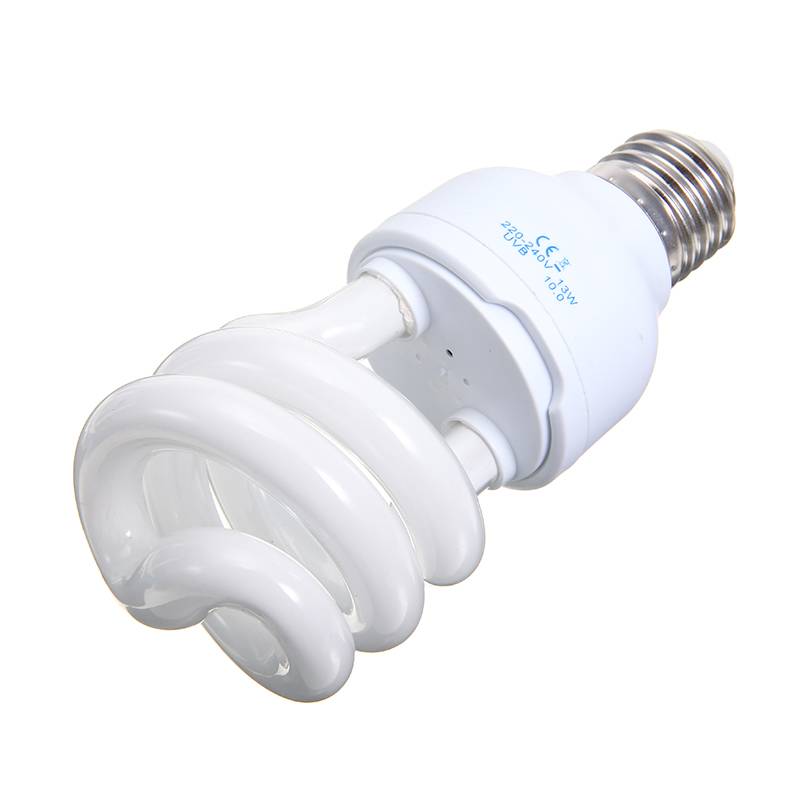 1pc 13w reptil uvb 5.0/10.0 lampa e27 lampa sköldpadda ödla orm värmelampa glödlampa energisparande ljus reptil - Uvb 5.0
