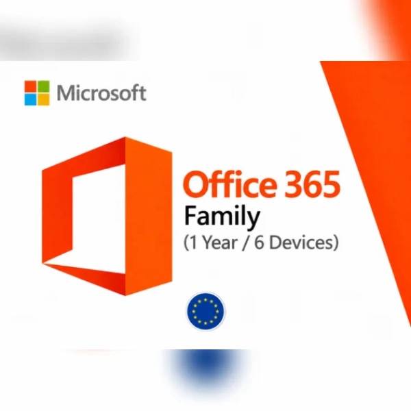 MS Office 365 Family (1 Year / 6 Devices) Key - EU.
