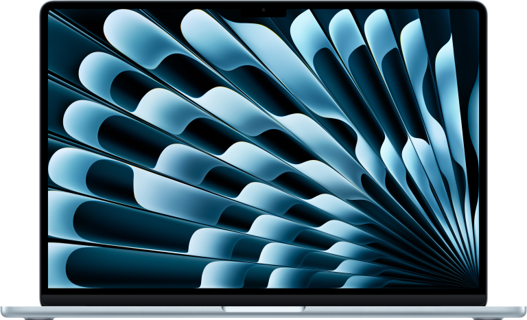 MacBook Air 15-tum, M5 10-core, grafik 10-core, 24GB RAM, 512GB SSD, Himmelsblå