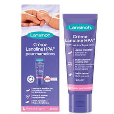 Lansinoh HPA Lanolin Nipple Cream för ömma bröstvårtor och sprucken hud, 100% naturlig enda ingrediens, viktigt för amning, smaklös, luktfri, sjukhusväska, återfuktande, 40 ml