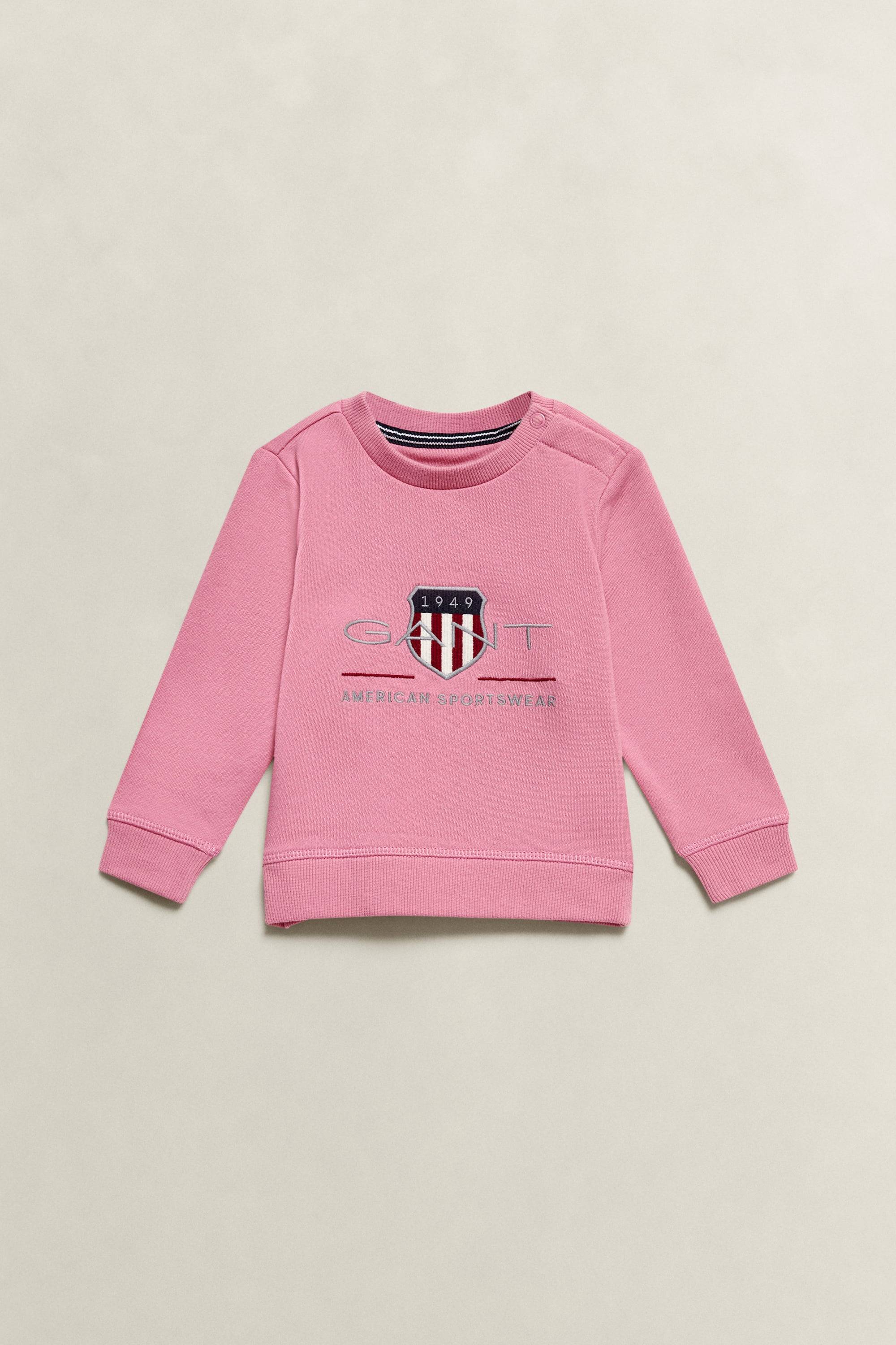 GANT Barn Archive Shield sweatshirt (86) WILD Rosa