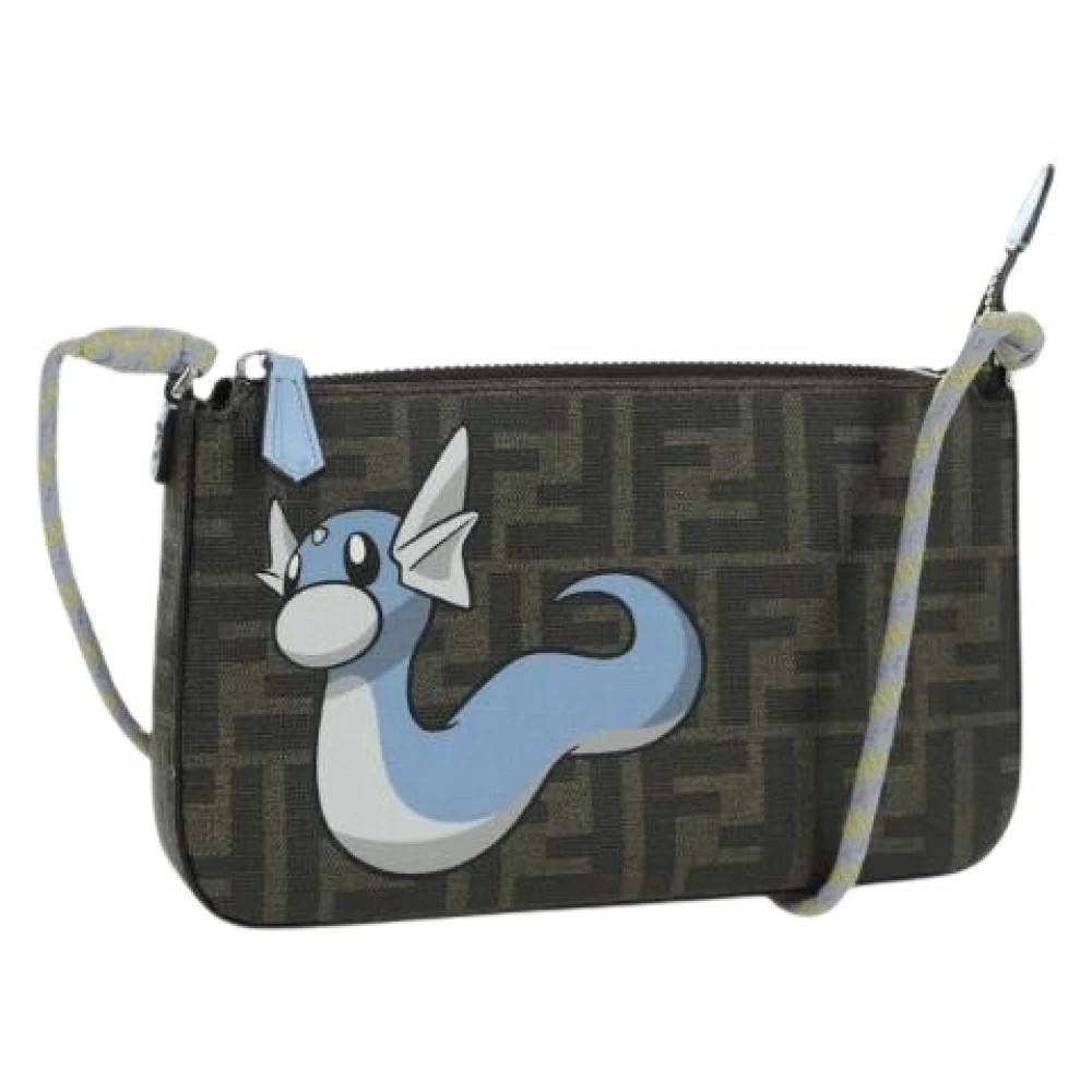 Fendi Vintage Pre-owned Zucca Canvas Skuldertaske - Vintage - Dame - Brun - ONE SIZE - Uld