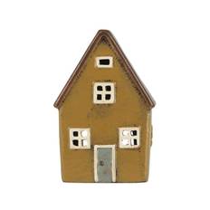Nyhavn Hus t/fyrfadslys Gul