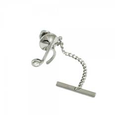 Musical Note with Swarovski Crystal Tie Pin