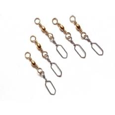 Okuma Norwegian Snap Swivel Size 1/0 Brass - 5pcs