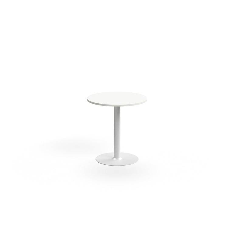Bord ALVA, Ø700x720 mm, högtryckslaminat, vit