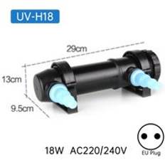 5-36w akvarium uv-bakteriedödande lampa ultraviolett fiskdamm rent vatten nedsänkbar sterilisationslampa akvariedesinfektionslampa - Uv -h18 eu