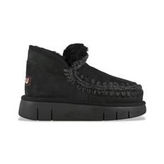 Mou för kvinnor. MU.FW531009A Eskimo Bounce läderskor svart (40), Hud, 3 till 5 cm, Ingen, Casual - Svart, Läder (40)