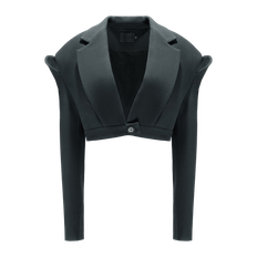 YAVORSKA | Short Jacket With Cutouts | Women's Black Cropped jackets
