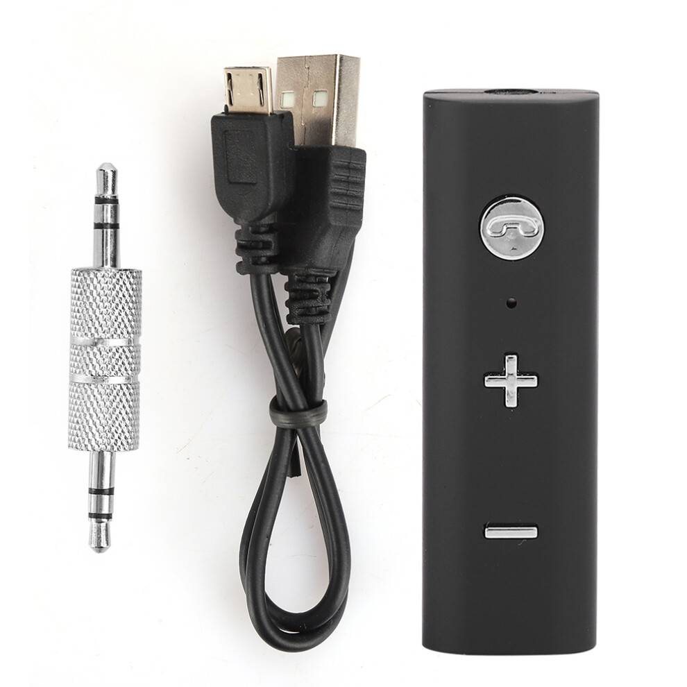 Bluetooth-lydmodtager til bil, 3,5 mm jackstik, trådløs adapter, hurtig forbindelse, lydtransmission i høj kvalitet, håndfri opkald,