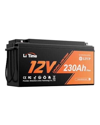 LiTime 12V 230Ah Plus LiFePO4-Batteri med Köldskydd för Husbil och Båt