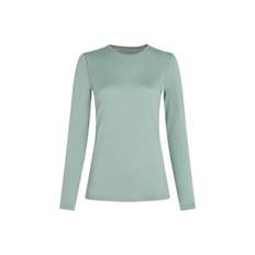 Icebreaker Women Merino 200 Oasis LS Crewe Moss