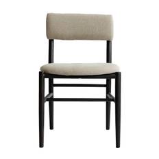 101 Copenhagen - Nama Matstol Coffee Black/Linen från Sleepo - Svart ((LxDxH): 50 x 54 x 79,5 cm)