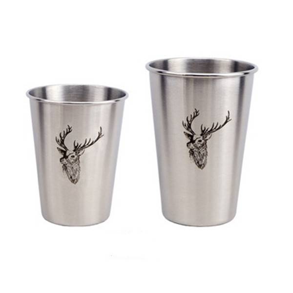350ml/500ml rostfria stål 304 öl mugg kaffe te kall dryck koppar bar familjefest drinkware - Stil 2 / 500ml